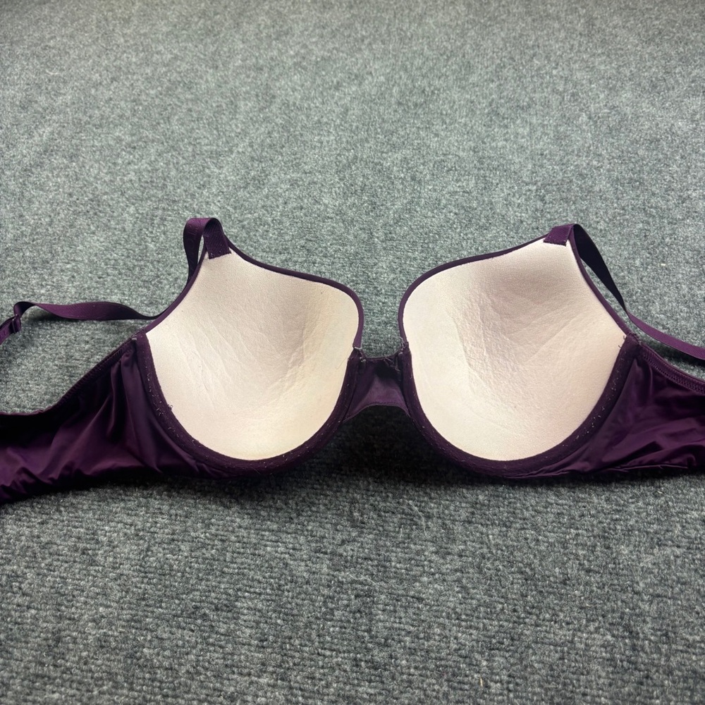 VICTORIAS’S SECRET Women’s Purple T-Shirt Push-Up Full Coverage Bra size: 38C - Picture 3 of 6